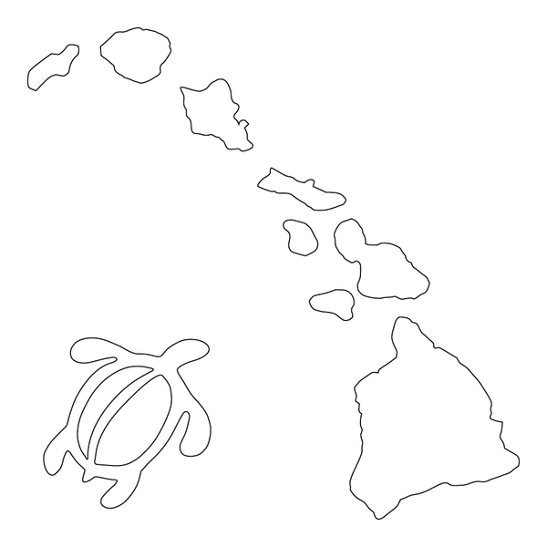 島 5枚 サインド Island Chain Car Sticker | Inbloom Stickers
