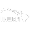 Inbloom Stickers Map of Hawaii Car Sticker