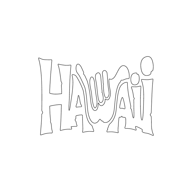 868 Hawaii Shaka  2.5" x 2.5"