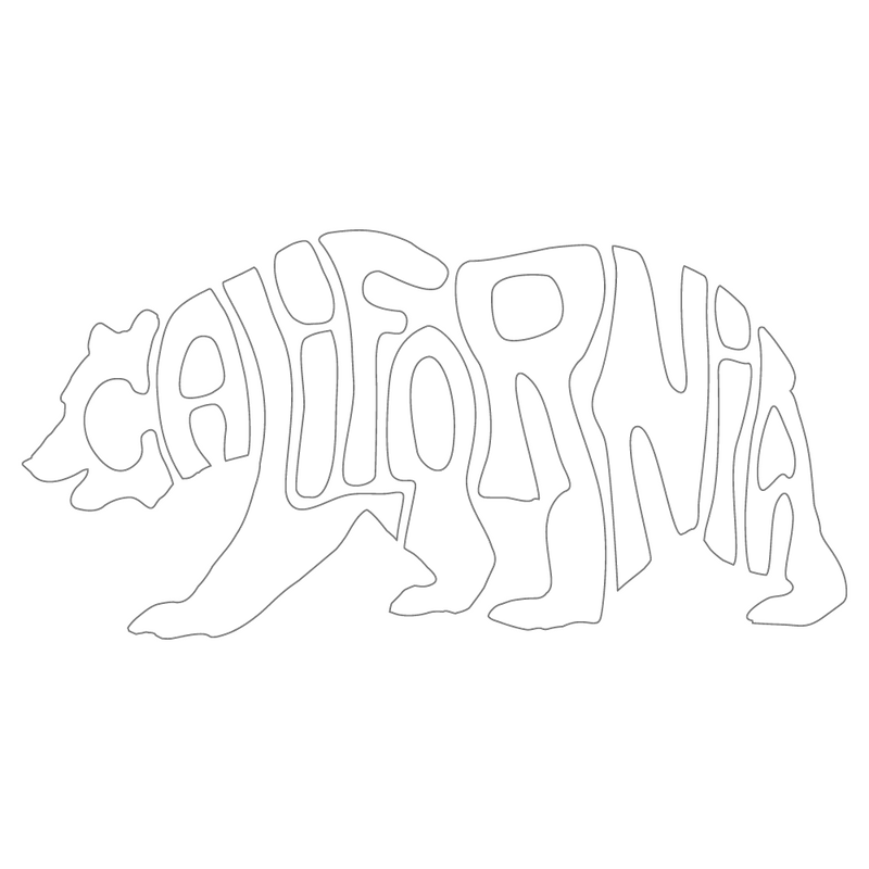 751 California Bear  2.8" x 5.3"