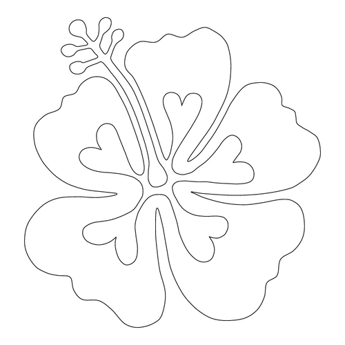 Inbloom Stickers Hibiscus Love Sticker Car Sticker