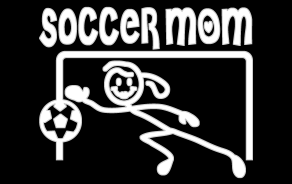 Inbloom Stickers Soccer Mom Goalie Car Sticker
