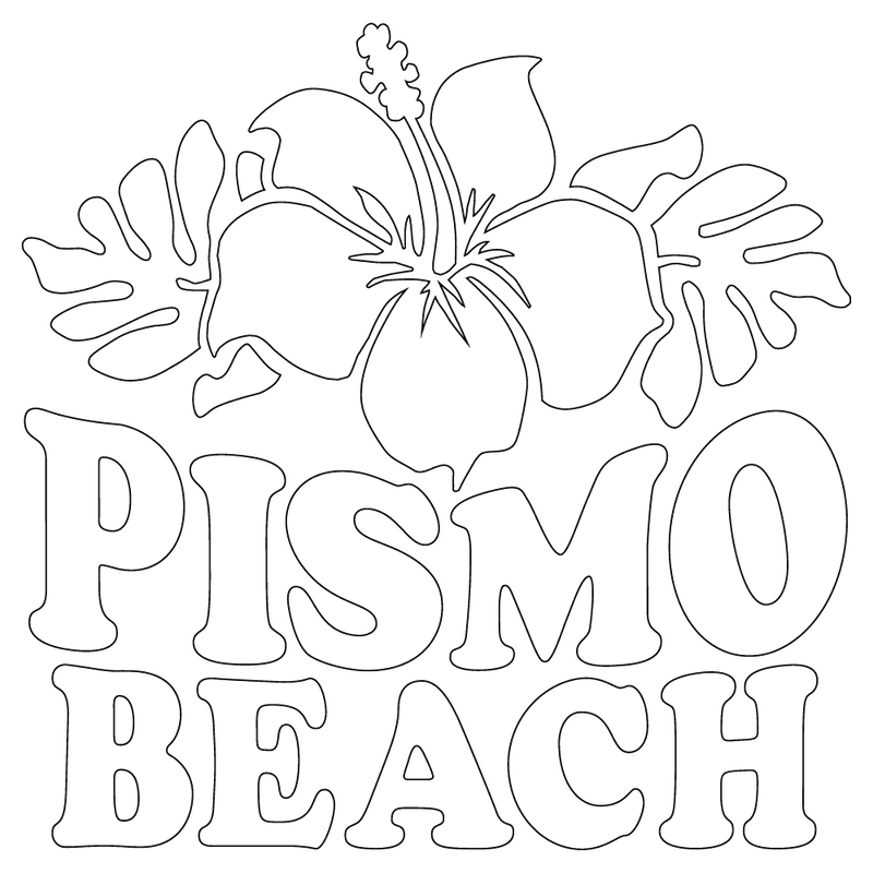 Inbloom Stickers Pismo Beach Flower Car Sticker