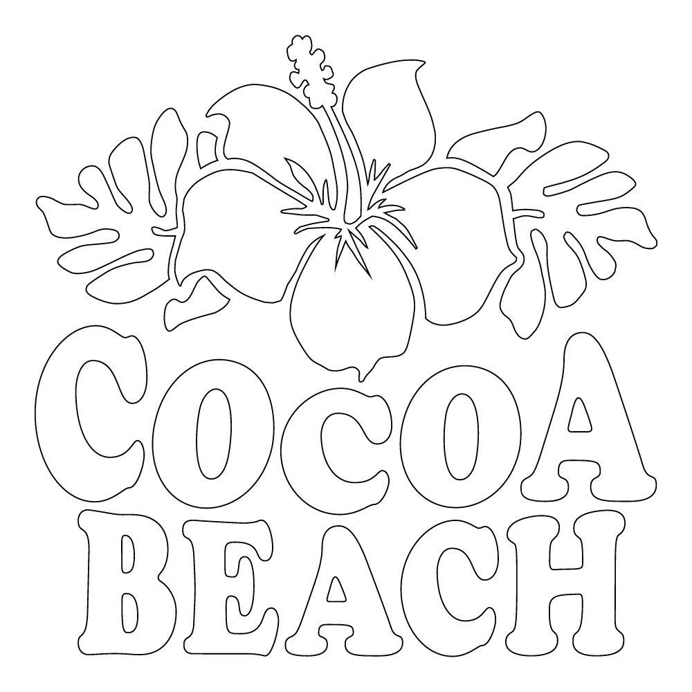 Inbloom Stickers Cocoa Beach Car Sticker