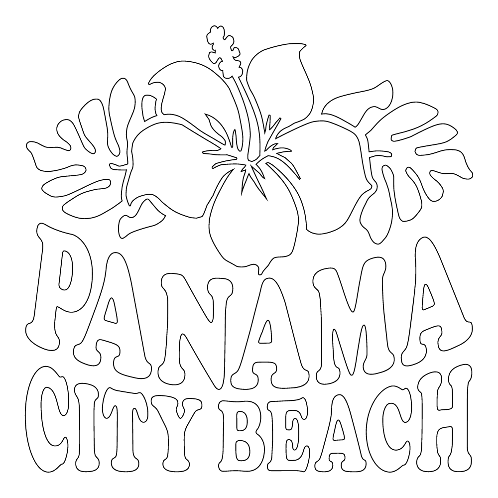 Inbloom Stickers Panama City Beach Car Sticker