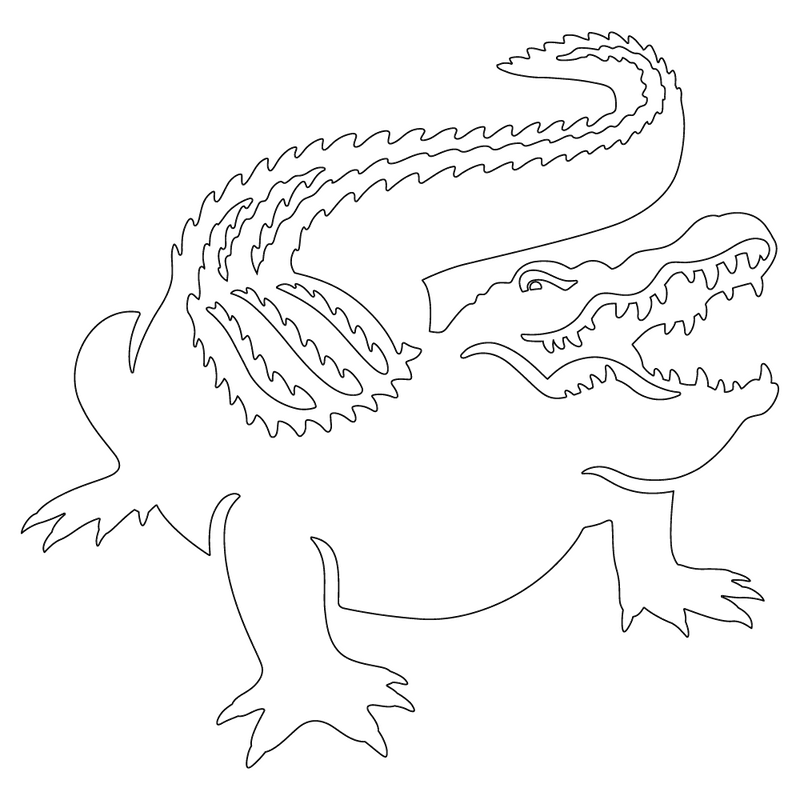 alligator silhouette clip art