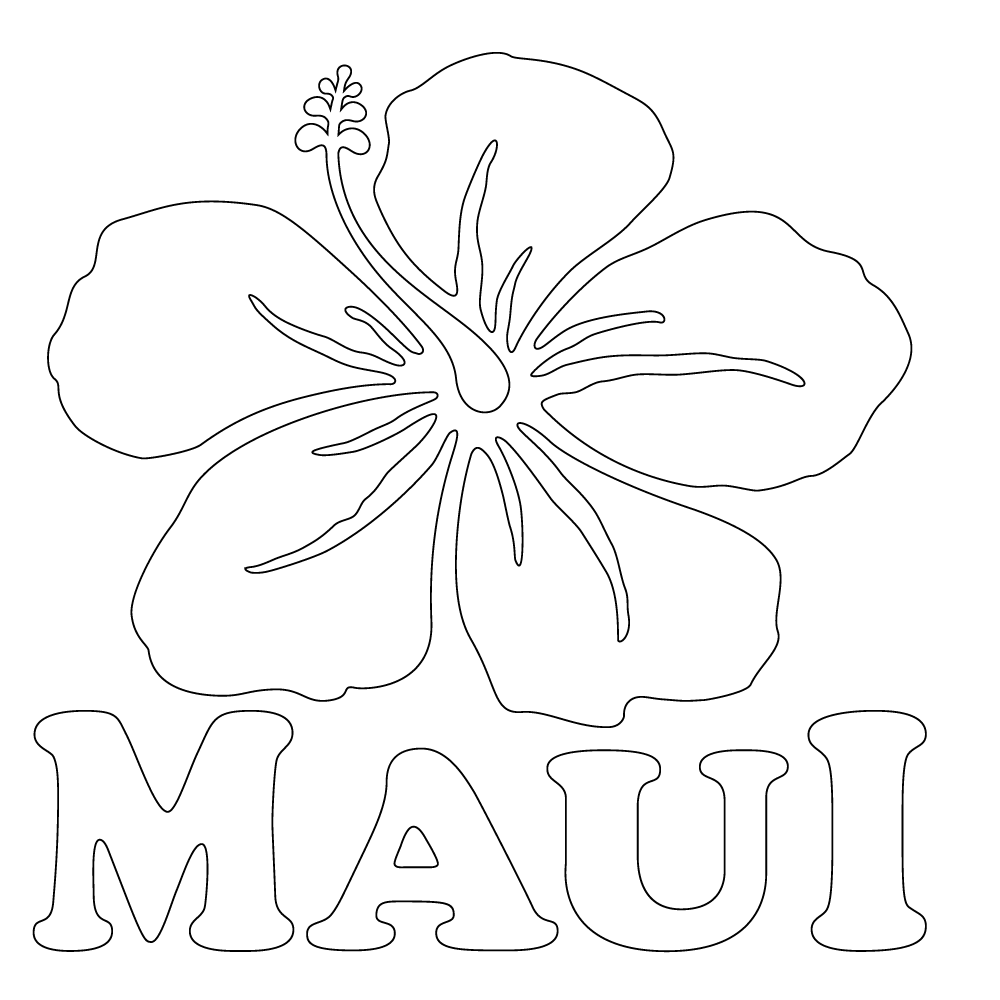 Inbloom Stickers Maui Hibiscus Car Sticker