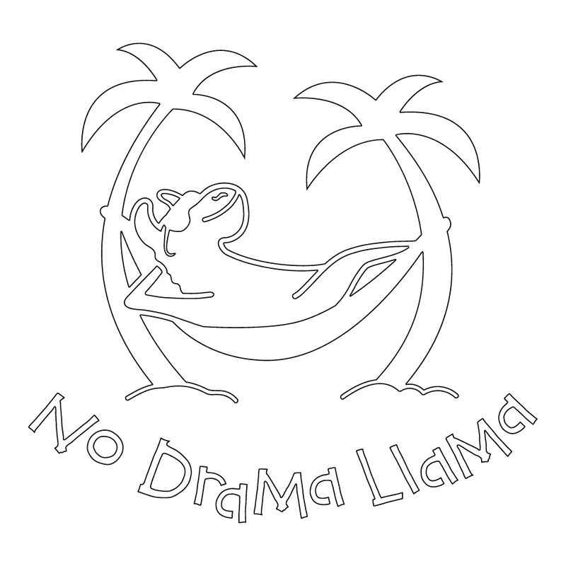 Inbloom Stickers Laid Back Llama Car Sticker