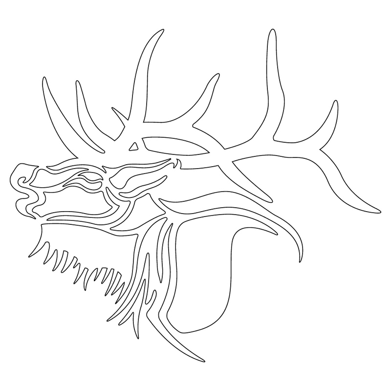 Black Elk Peak SD Emblem Sticker