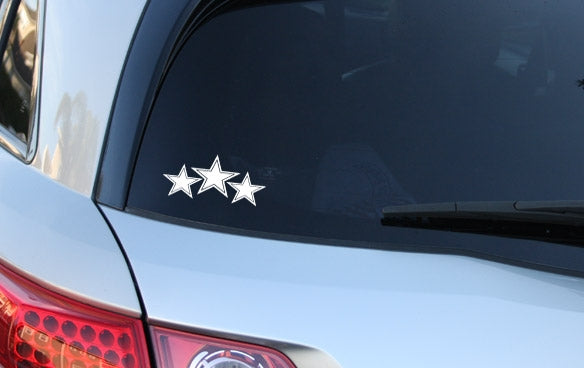 Car Star Sticker Inbloom Stickers | Triple Star Car Sticker
