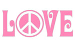 723 Peace & Love  2.8" x 5.3"