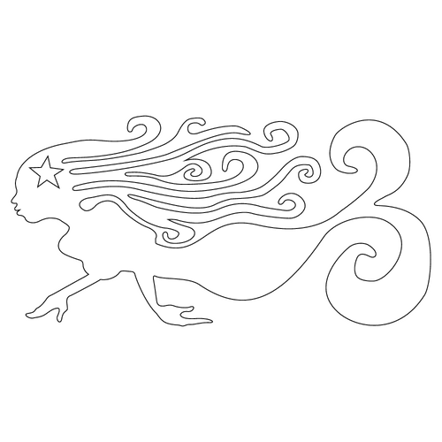 Inbloom Stickers Mermaid Car Sticker