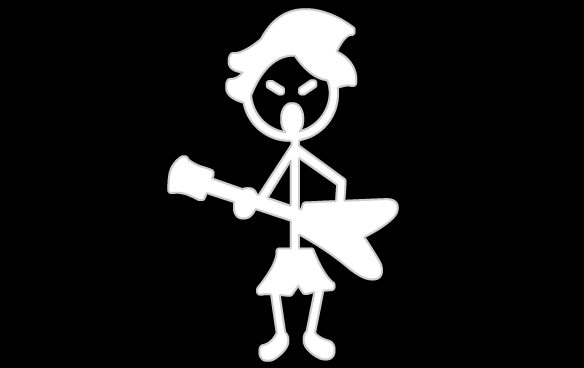 Stick Figure Rocking Stick Figure Car Art | Playful Designs for Decals and Stickers ...