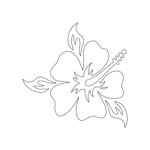 Inbloom Stickers Plumeria Car Sticker
