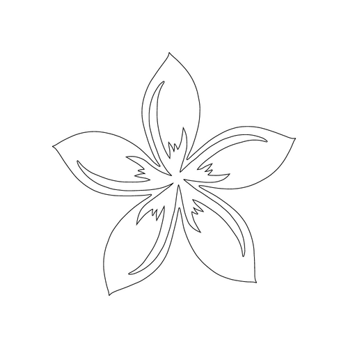 Inbloom Stickers Plumeria Car Sticker