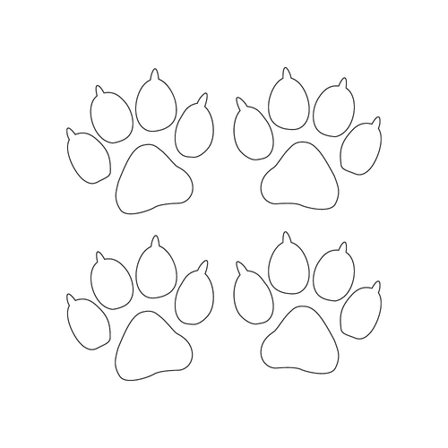 Inbloom Stickers Paw Prints Car Sticker