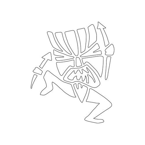 Inbloom Stickers Tiki Warrior Car Sticker