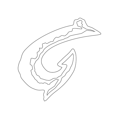 Inbloom Stickers Makau Fish Hook Car Sticker